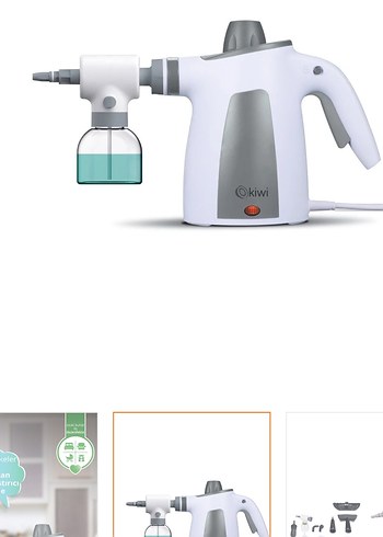 Kiwi Buharlı Temizleyici Beyaz Gri - Görsel 3
