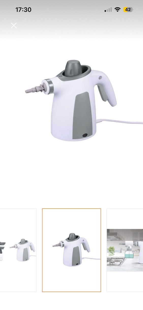 Kiwi Buharlı Temizleyici Beyaz Gri - Görsel 2