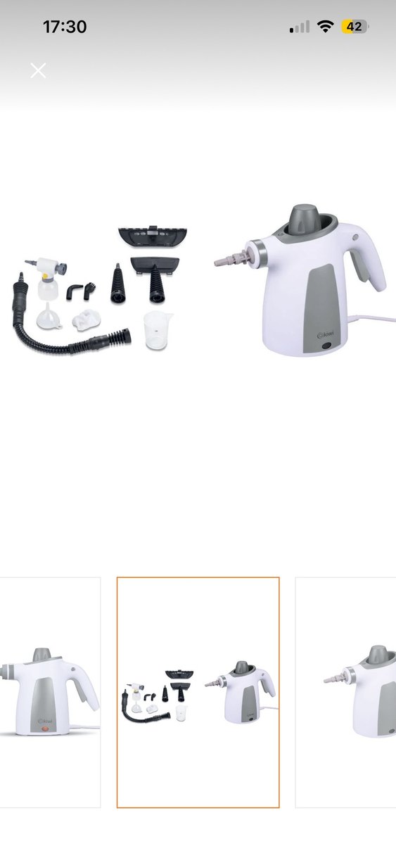 Kiwi Buharlı Temizleyici Beyaz Gri - Görsel 5