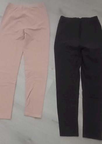 Kız Çocuk Pembe ve Gri Tayt - Görsel 5