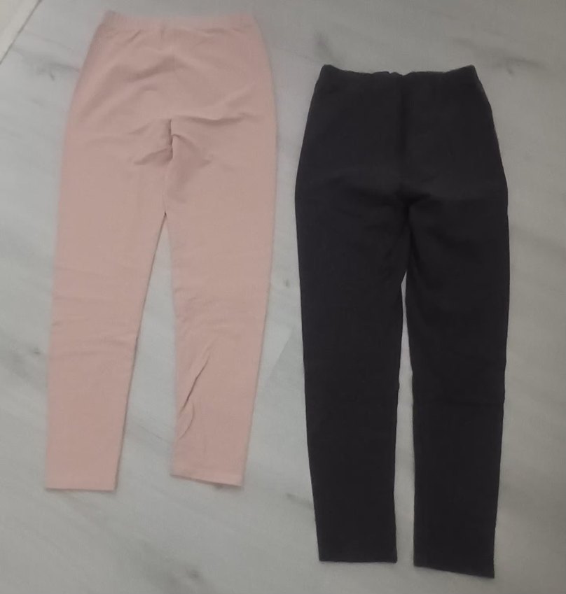 Kız Çocuk Pembe ve Gri Tayt - Görsel 5