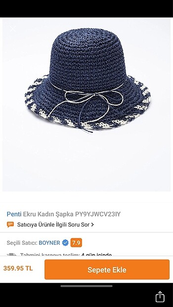 plaj şapka