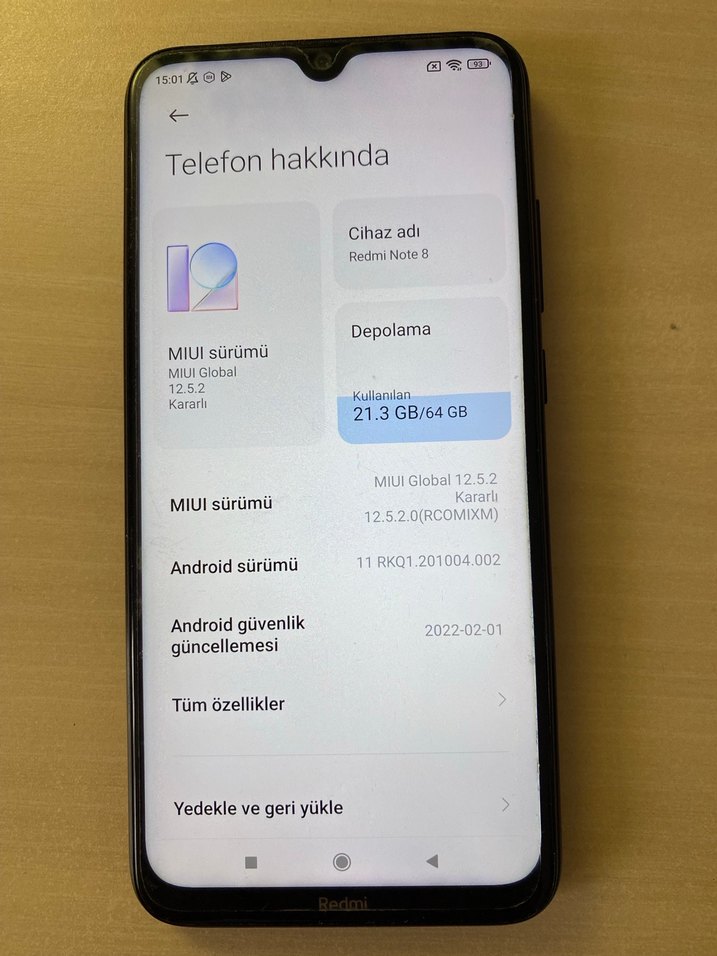 Xiaomi Redmi Note 8 Siyah Orijinal - Görsel 3