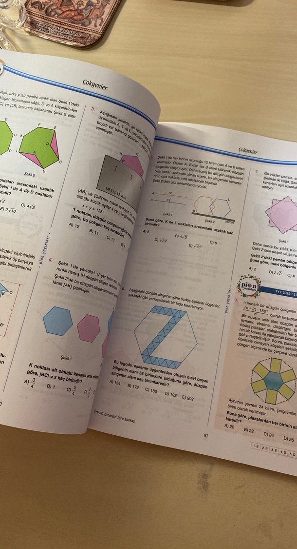 TYT-AYT Geometri Soru Bankası - PİYON - Görsel 4