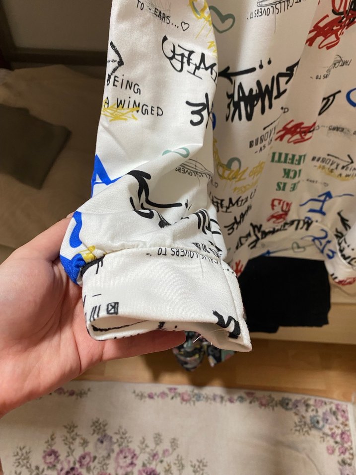 Renkli Baskılı Kapüşonlu Kadın Sweatshirt - Görsel 2