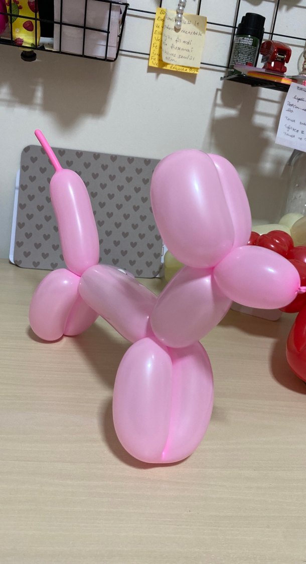 Pembe Balon Köpek Parti Süsü - Görsel 2