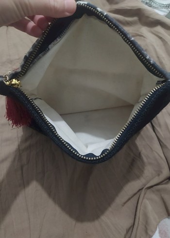 Gri Kamuflaj Desenli Fermuarlı Kadın Clutch - Görsel 8