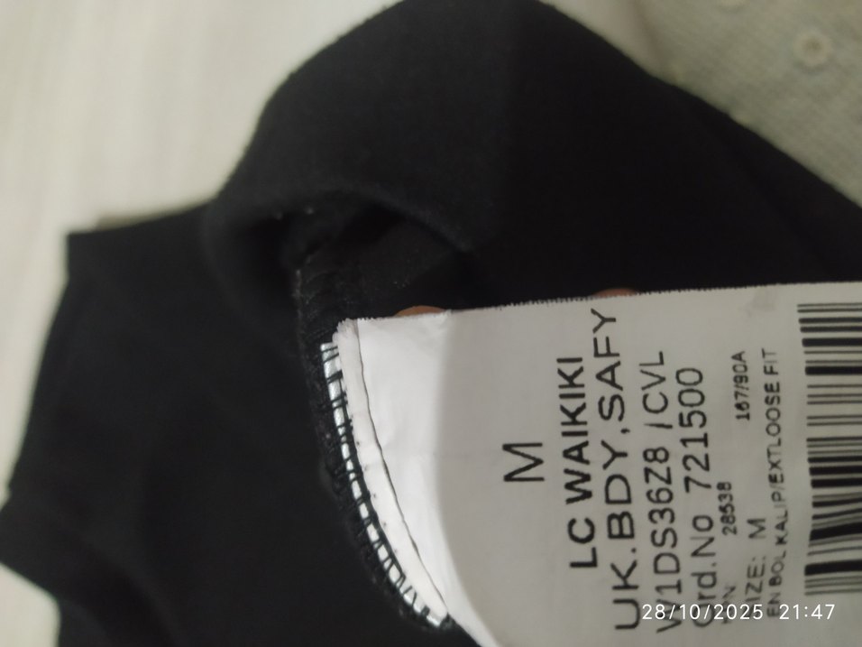 Siyah Kadın Sweatshirt, Bisiklet Yaka, Rahat Kesim - Görsel 5