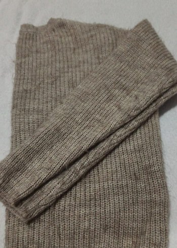 Bej Kadın Triko Bisiklet Yaka Kazak - Görsel 4