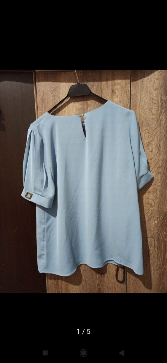 Mavi Salaş  Kadın Bluz - Görsel 2