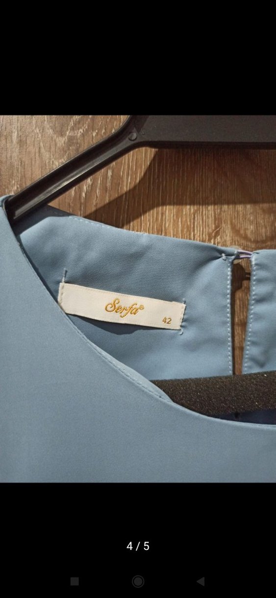 Mavi Salaş  Kadın Bluz - Görsel 3