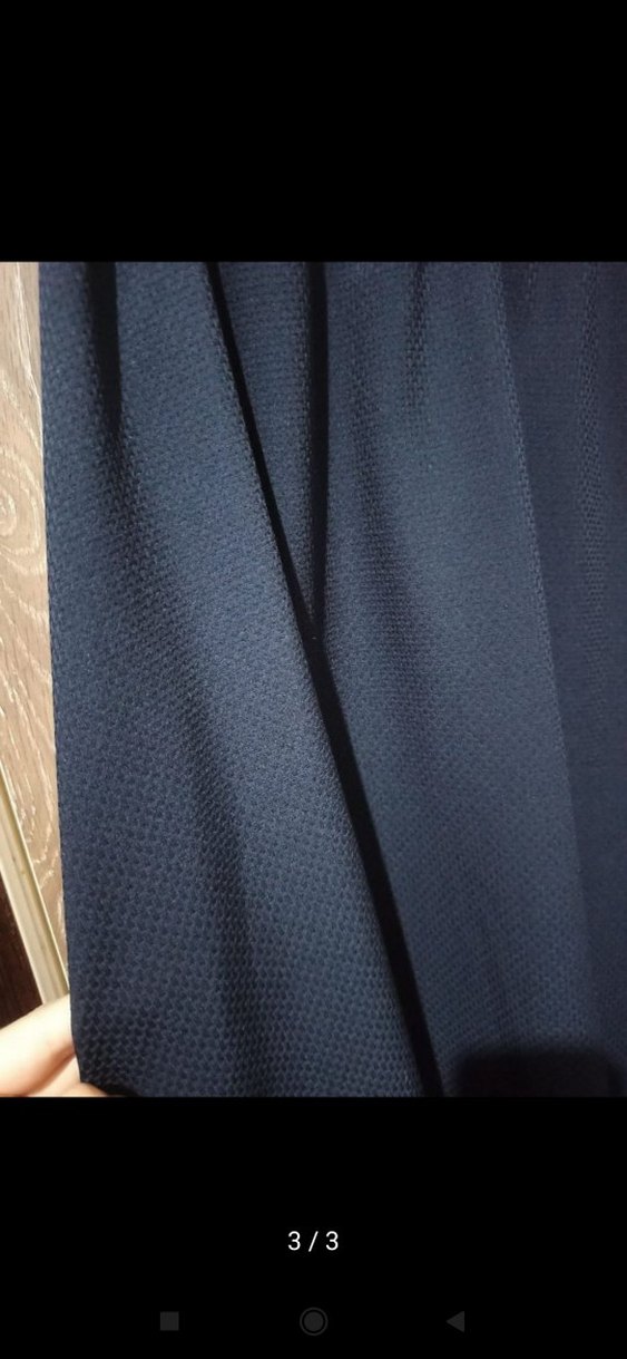 Kadın Lacivert Uzun Salaş Etek - Görsel 3