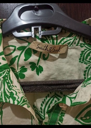 Smith Soul Şal Desen Yarı Patlı Elbise - Görsel 7