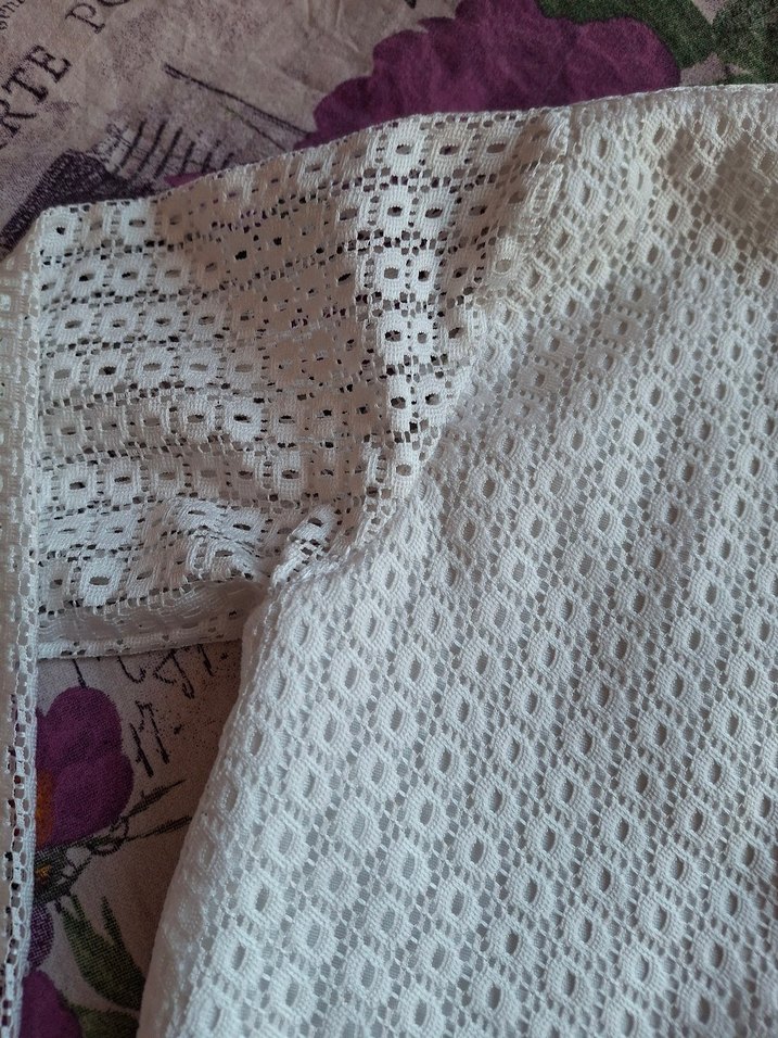 Dantel İşlemeli Beyaz Kız Bolero - Görsel 2