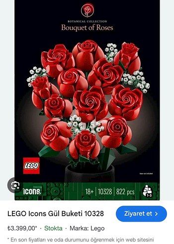 Lego gül ve tavşan - Görsel 3