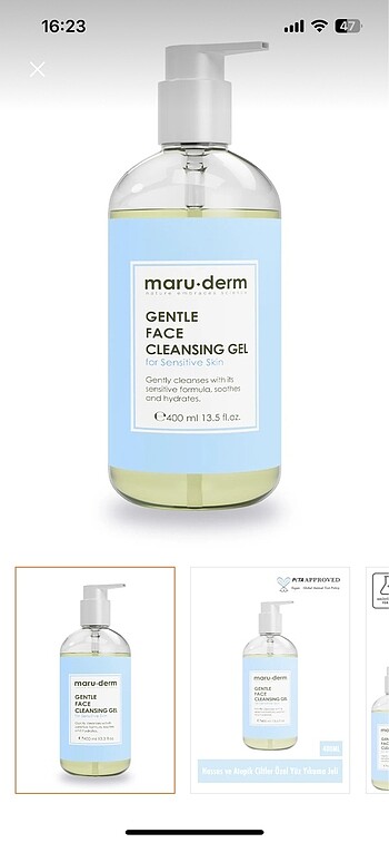 Maru.Derm Yüz Temizleme Jeli