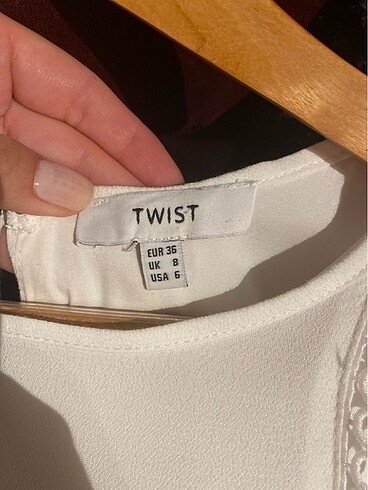 36 Beden beyaz Renk Twist