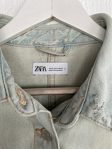 s Beden mavi Renk Zara Kot Ceket / Denim Ceket