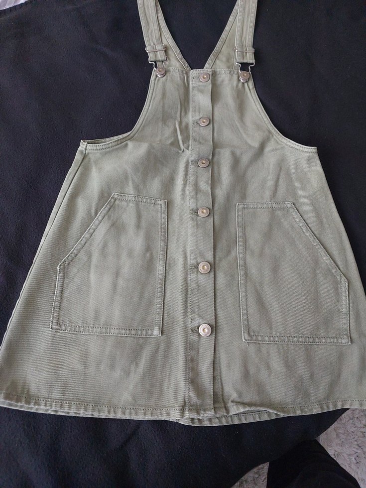 Kadın Düğmeli denim elbise - Görsel 2