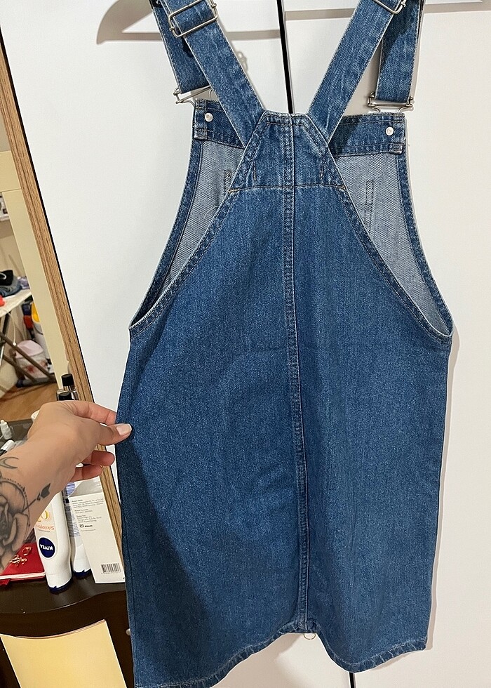 Kısa elbise kot - Görsel 3