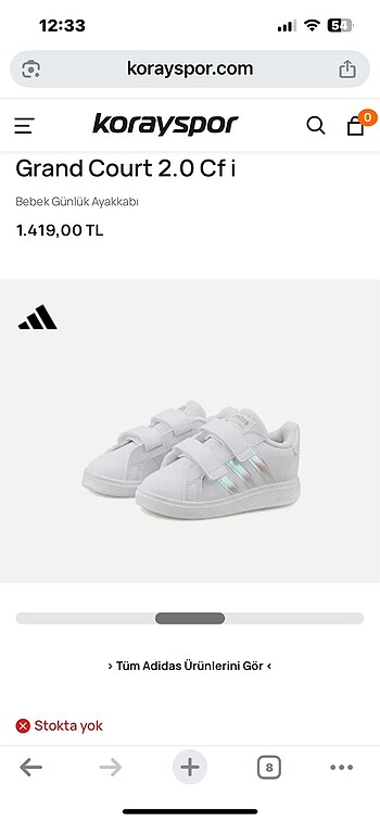 Orijinal Adidas çocuk spor ayakkabı unisex