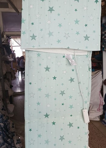 Mavi Yıldız Desenli elektrikli battaniye - Görsel 2