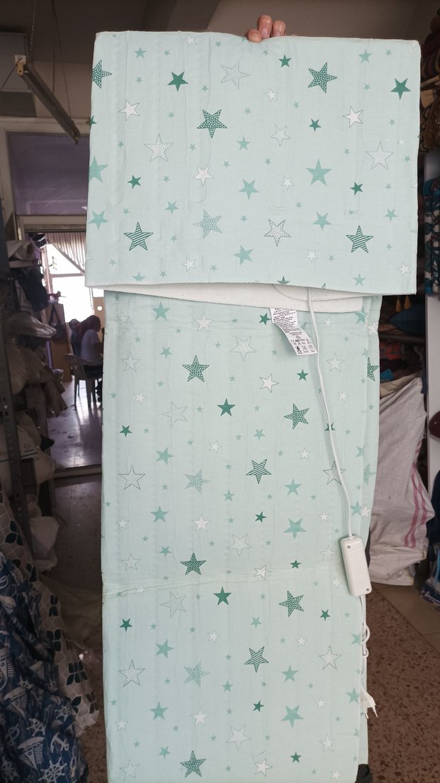 Mavi Yıldız Desenli elektrikli battaniye - Görsel 2