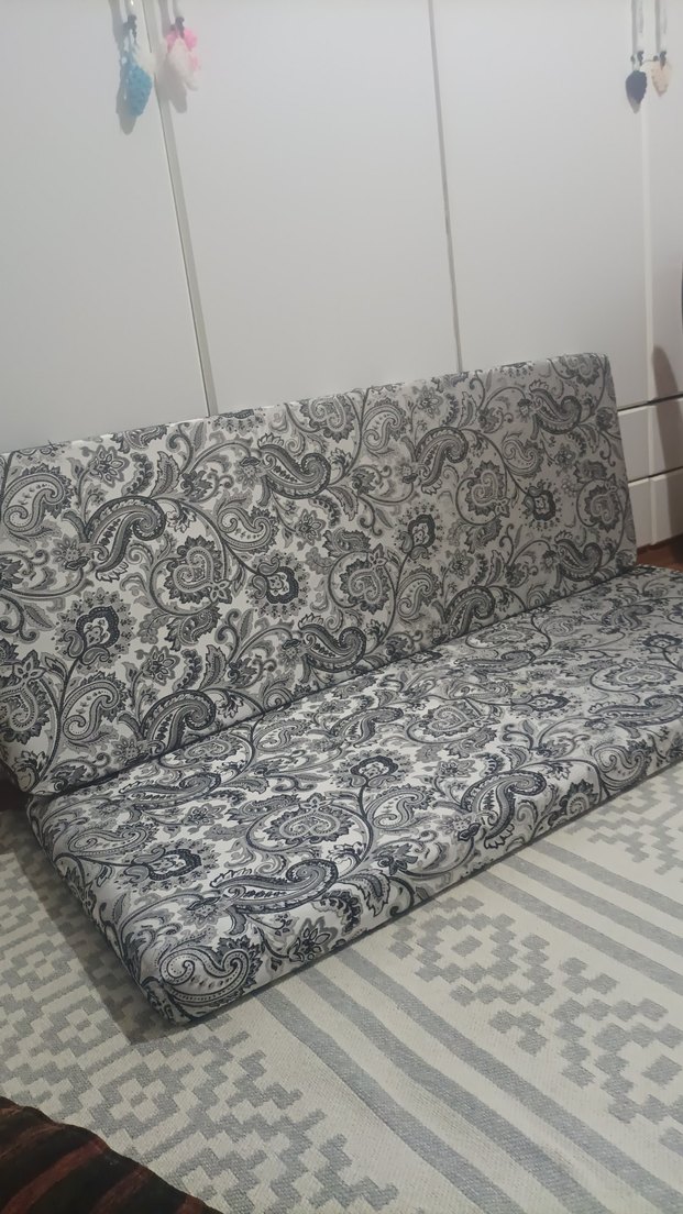 Gri Desenli minder takımı - Görsel 2