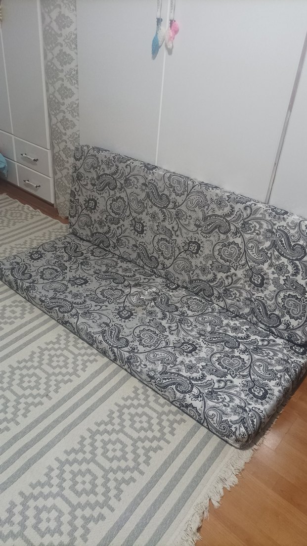 Gri Desenli minder takımı - Görsel 3