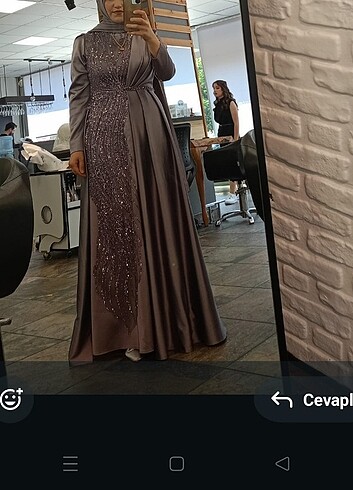Tereddüt abiye. Pınar Şems ürünüdür. 