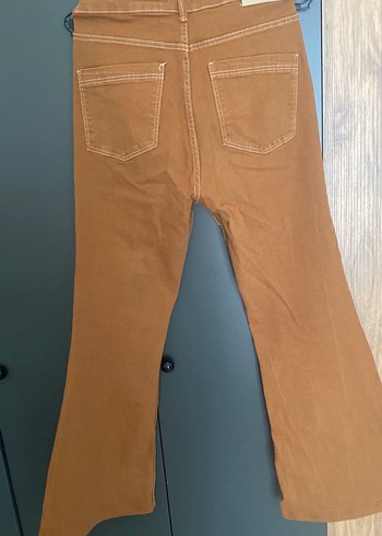 l Beden kahverengi Renk Bershka Kahverengi Süet Salaş Jean