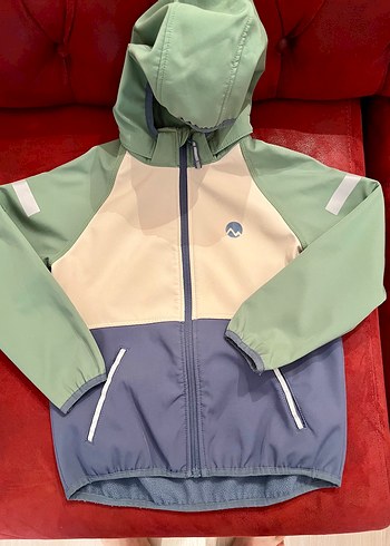H&M Erkek Çocuk Pastel Renkli Fermuarlı Yağmurluk