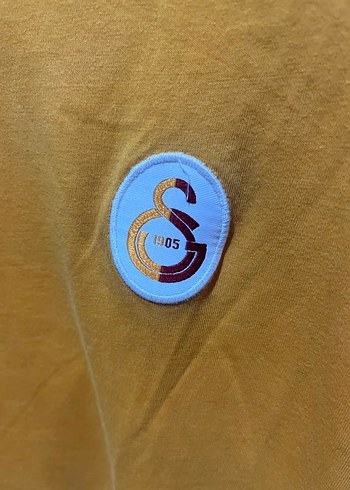 Düğmeli Sarı-Bordo Kısa Kollu Erkek Tişört - Görsel 4