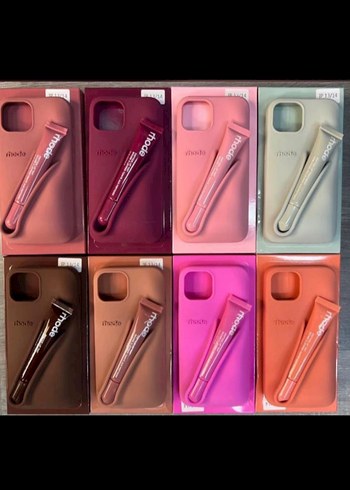 Parlak Yüzeyli Bohem Tarzı Pembe Telefon Kılıfı