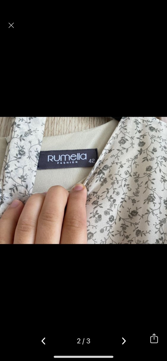 Tesettür şifon elbise - Görsel 2