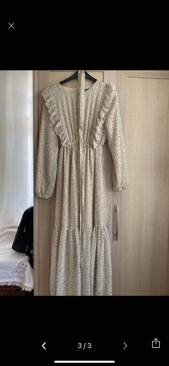 Tesettür şifon elbise - Görsel 3