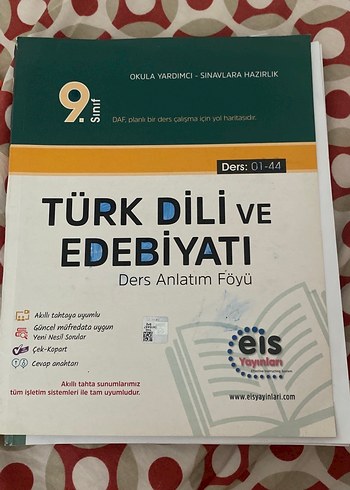 9. Sınıf Türk Dili ve Edebiyatı Ders Anlatım Föyü EİS YAYINLARI