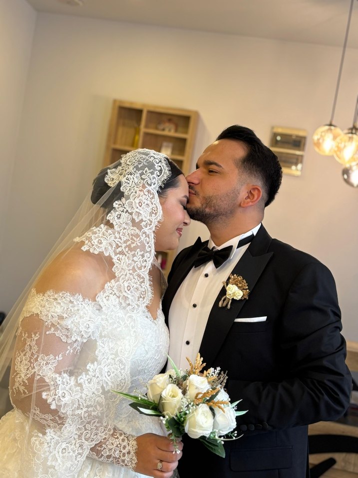 Uzun Kollu Beyaz A Kesim Gelinlik - Görsel 3