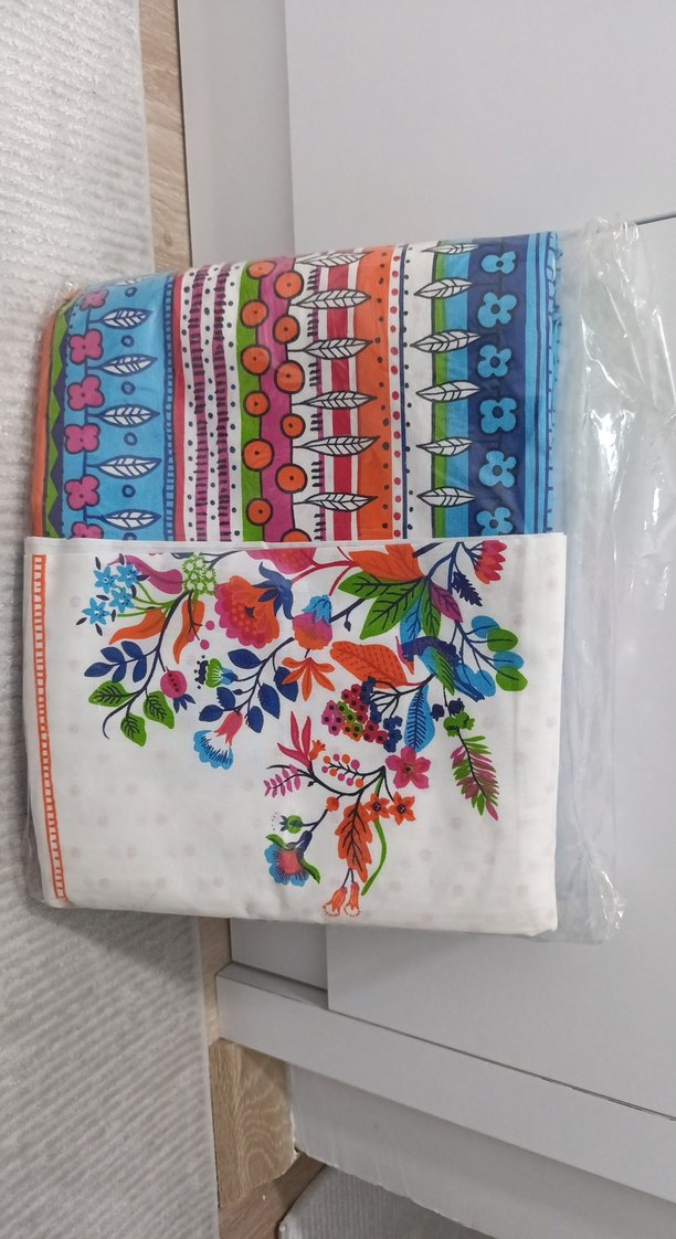 Çift kişilik Renkli Baskılı Nevresim Takımı - Görsel 2