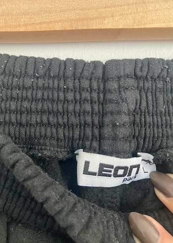 s Beden Siyah Loose Fit Kadın Keten Eşofman Altı
