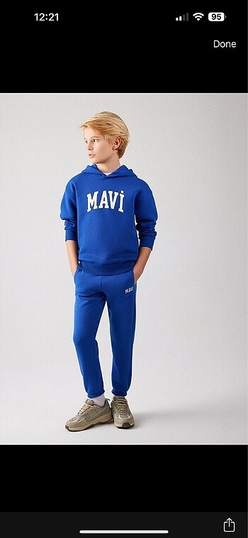 Mavi jeans eşofman altı çocuk 9-10 yaş