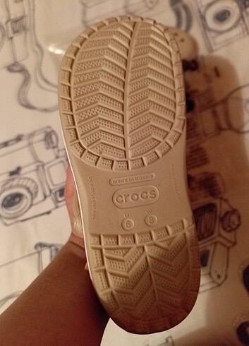 37 Beden camel Renk Crocs Crocband Krem/Kavun