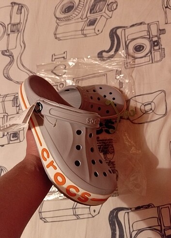 Crocs Bayaband Clog Mavi Gri/Turuncu