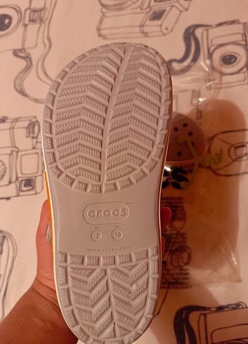 39 Beden Crocs Bayaband Clog Mavi Gri/Turuncu