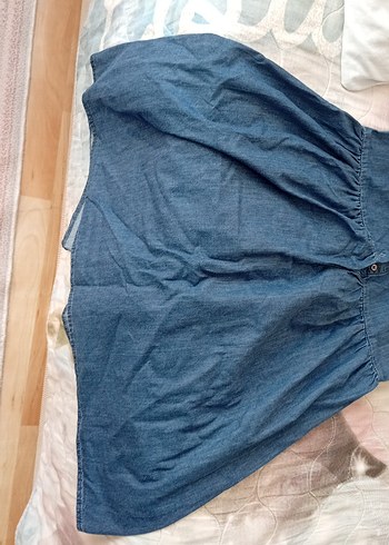 Kız Çocuk Kolsuz Denim Elbise - Görsel 3