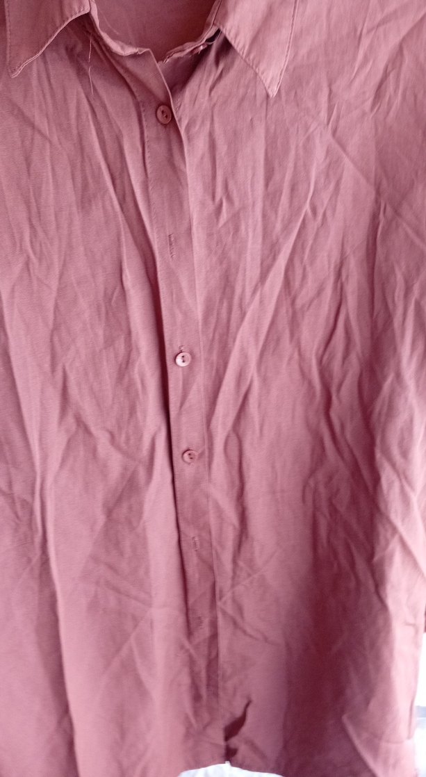 Kahverengi Kadın Gömlek - Görsel 5