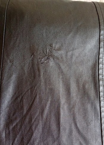 Uzun Siyah Deri Goth Kemerli Kadın Ceket - Görsel 8