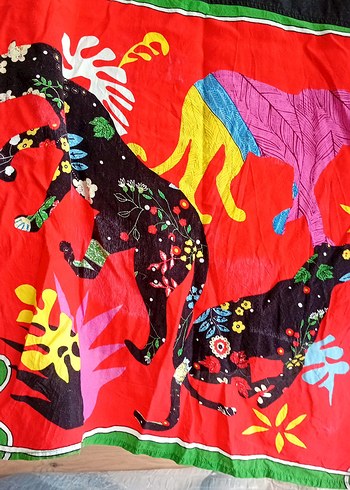 Drapeli Çok Renkli Mini Gömlek - Görsel 4