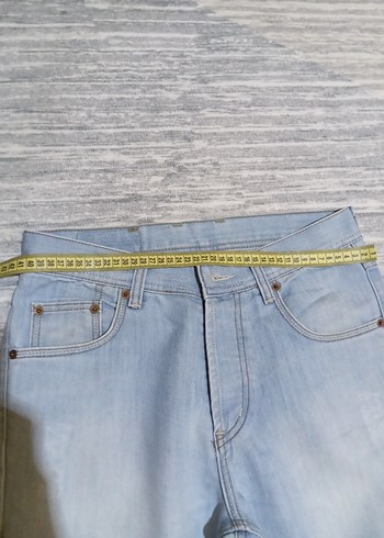 30 Beden mavi Renk Düz Kesim Midi Bej erkek Kot Pantolon
