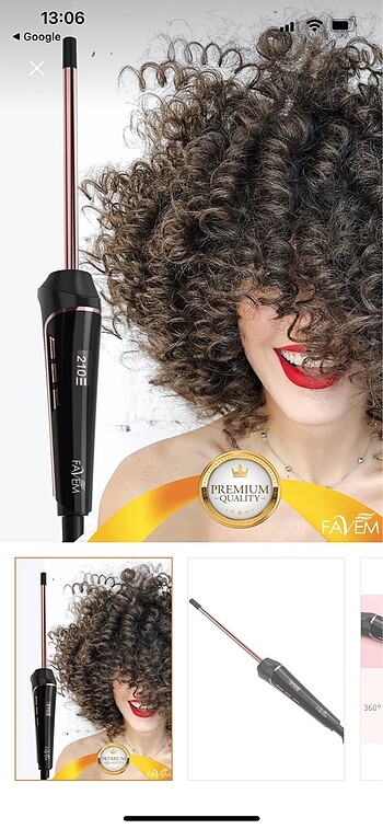 Favem afro saç maşası